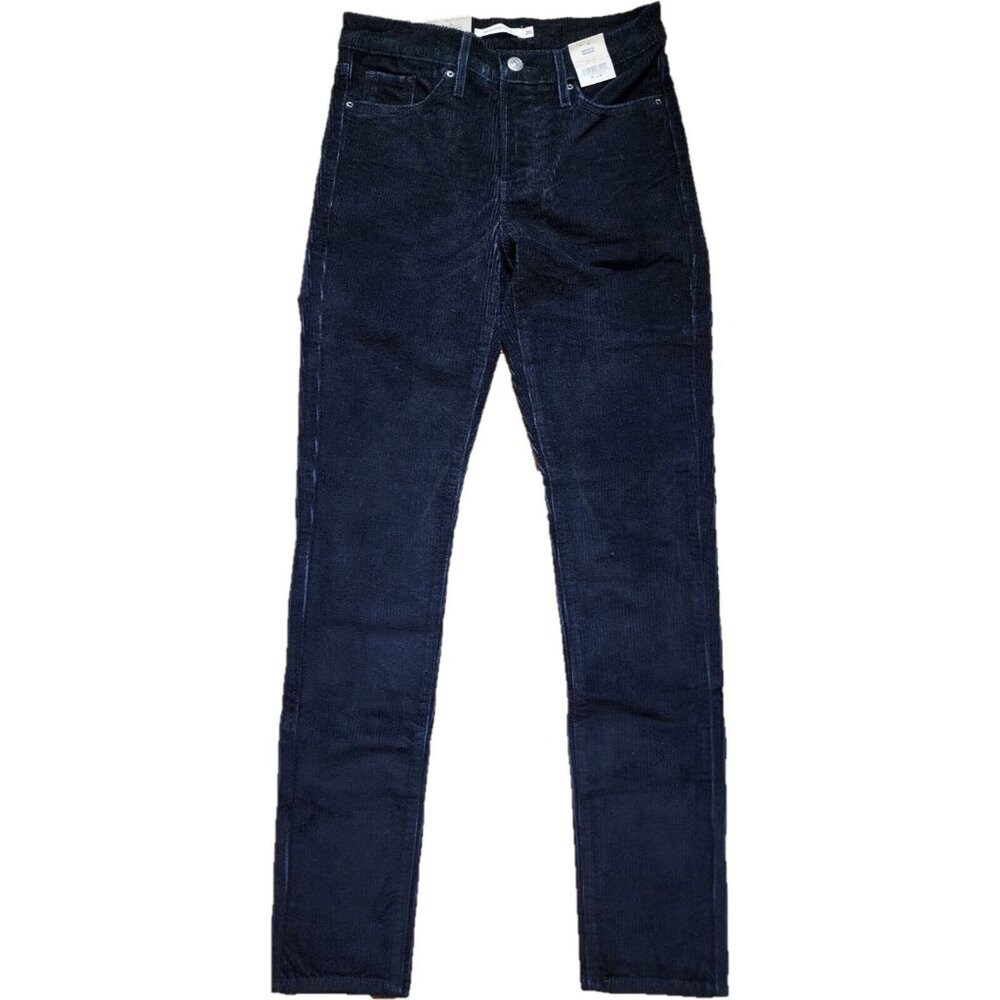 Levis 311 Shaping Skinny 34x30 Corduroy Mid Rise Tummy‎ Slimming Black Pants